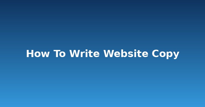 Unlock Your Site's Voice: How to Write Website Copy That Sells