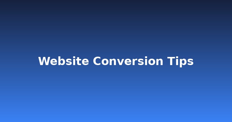 Unlock More Sales: Smart Website Conversion Tips You Need