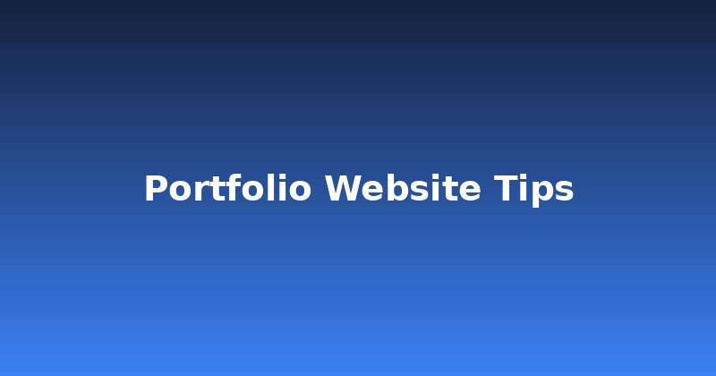 Beyond Pretty Pictures: Essential Portfolio Website Tips